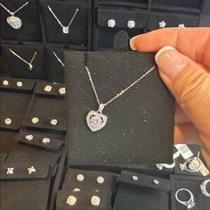 Silver Heart Pendant Necklace